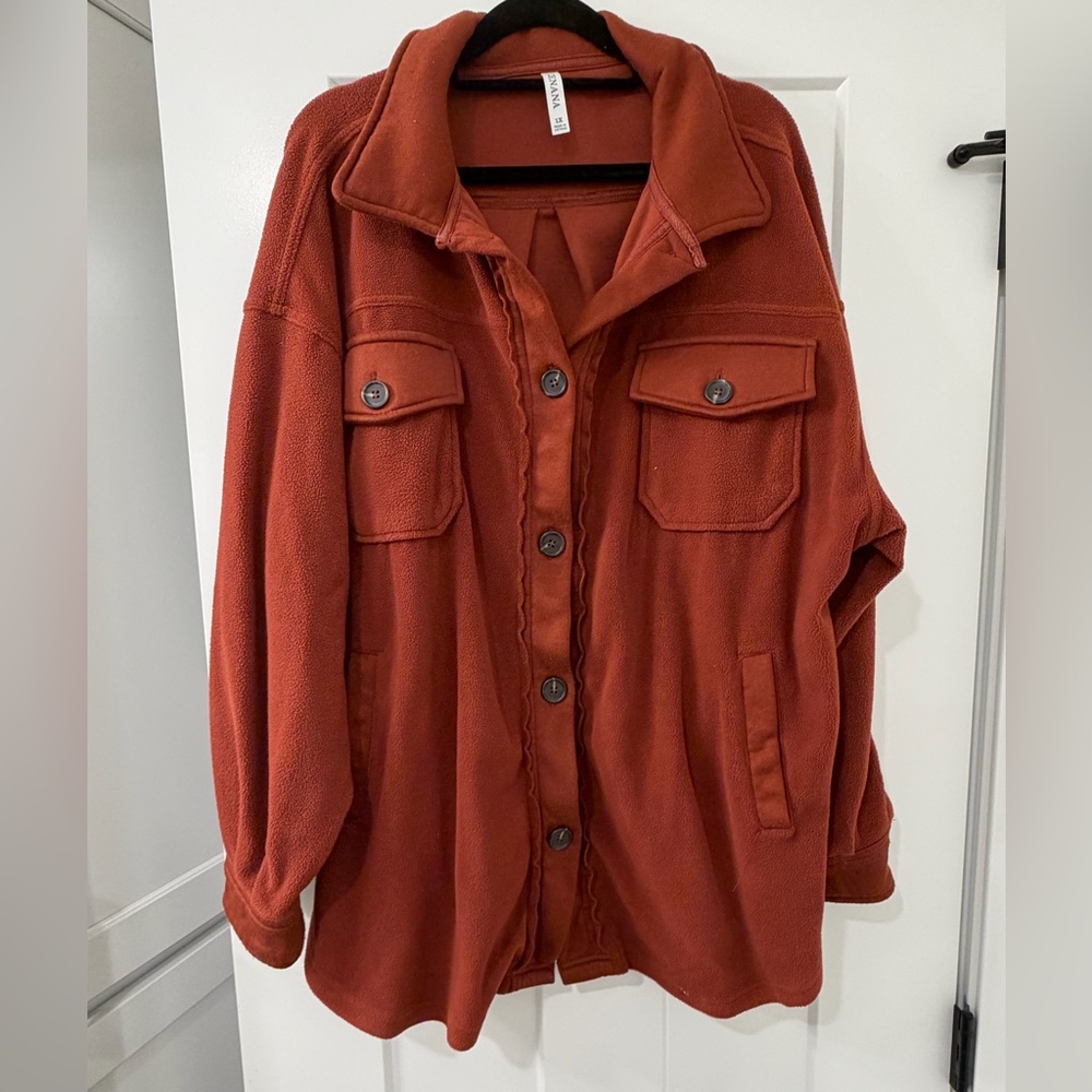 Zenana Outfitters Rust Utility Jacket